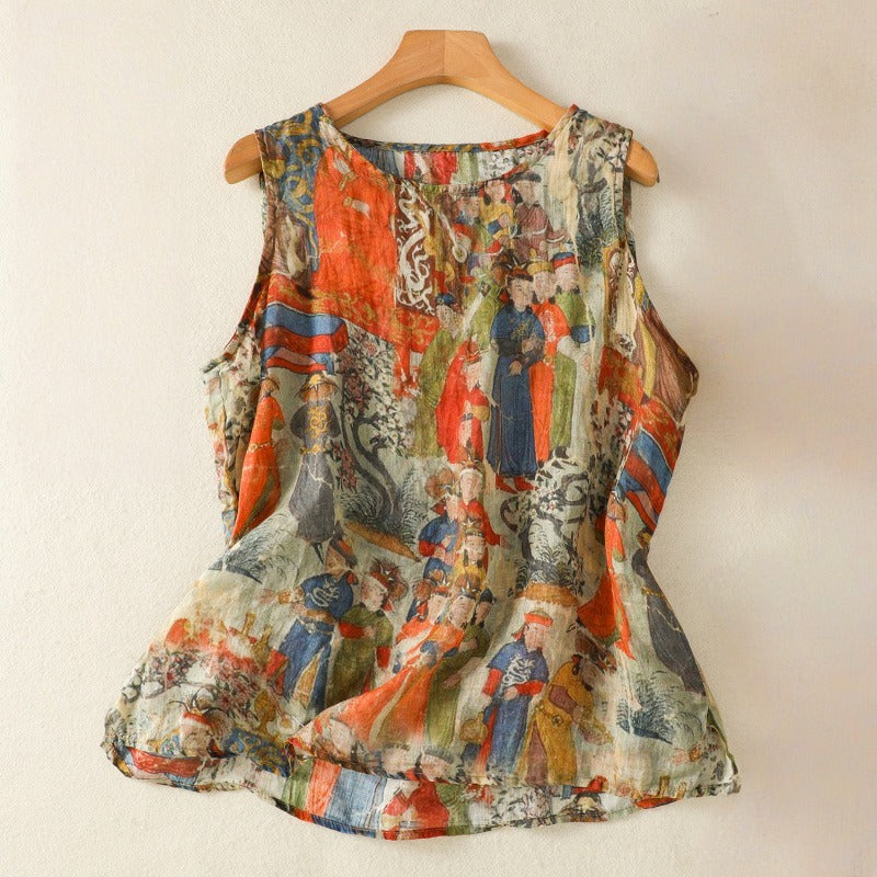 AMBER LINEN TOP