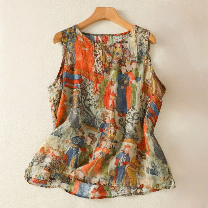 AMBER LINEN TOP