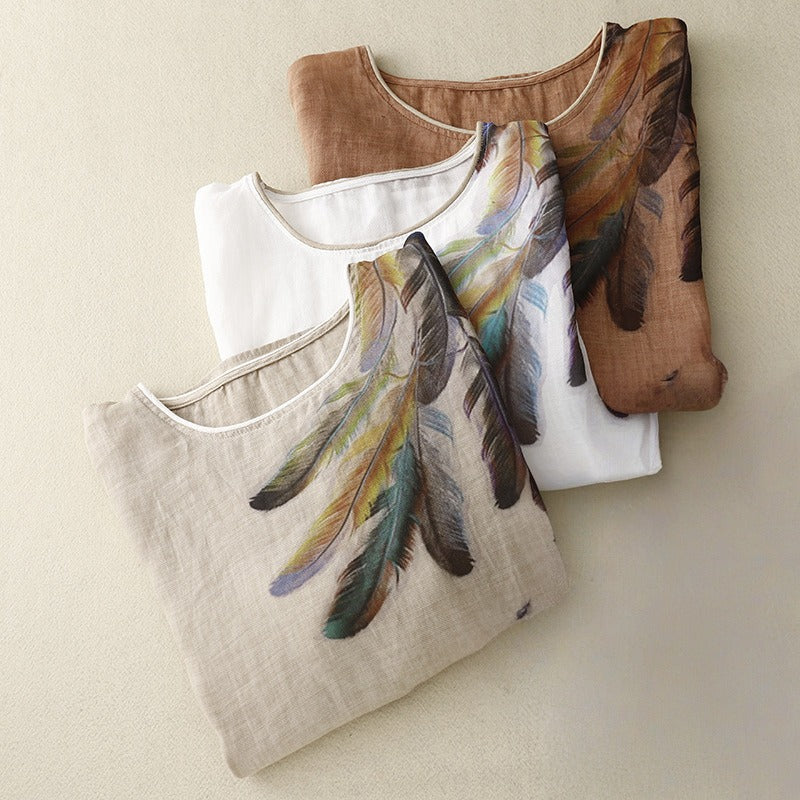 ALEXA LINEN BLOUSE