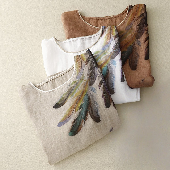 ALEXA LINEN BLOUSE