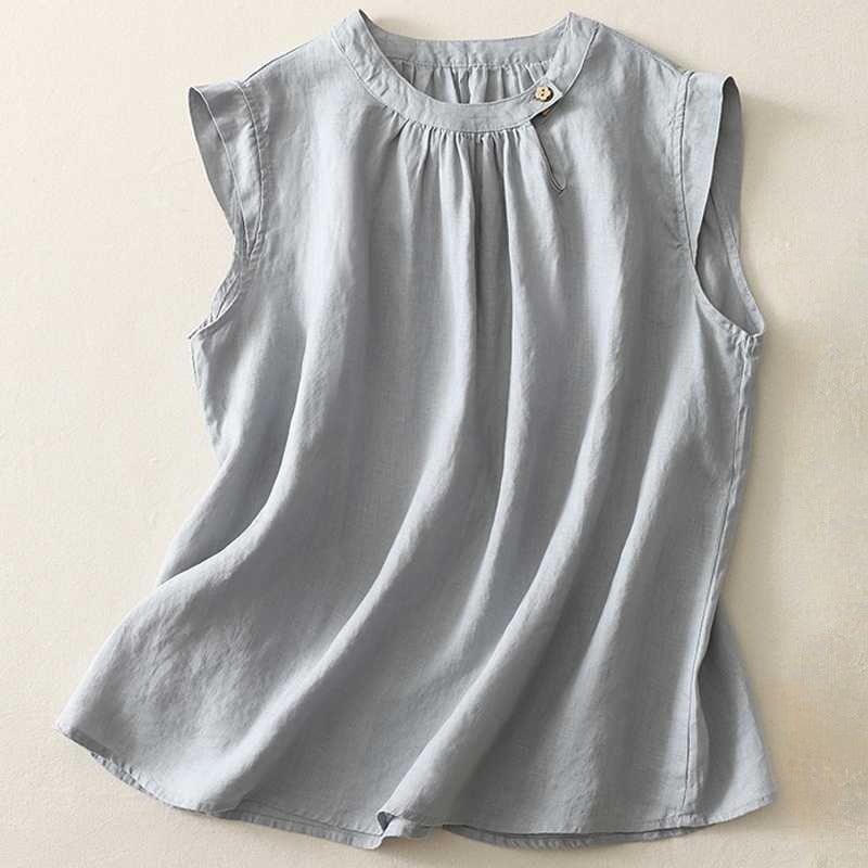 MILANA LINEN BLOUSE