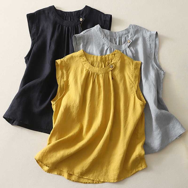 MILANA LINEN BLOUSE