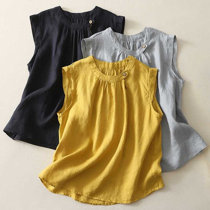 MILANA LINEN BLOUSE