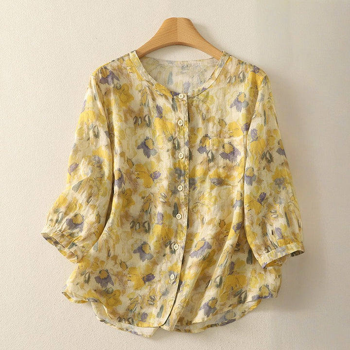 ELIZA LINEN BLOUSE