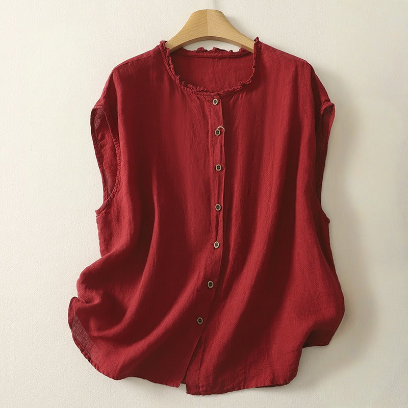 NINA LINEN  BLOUSE