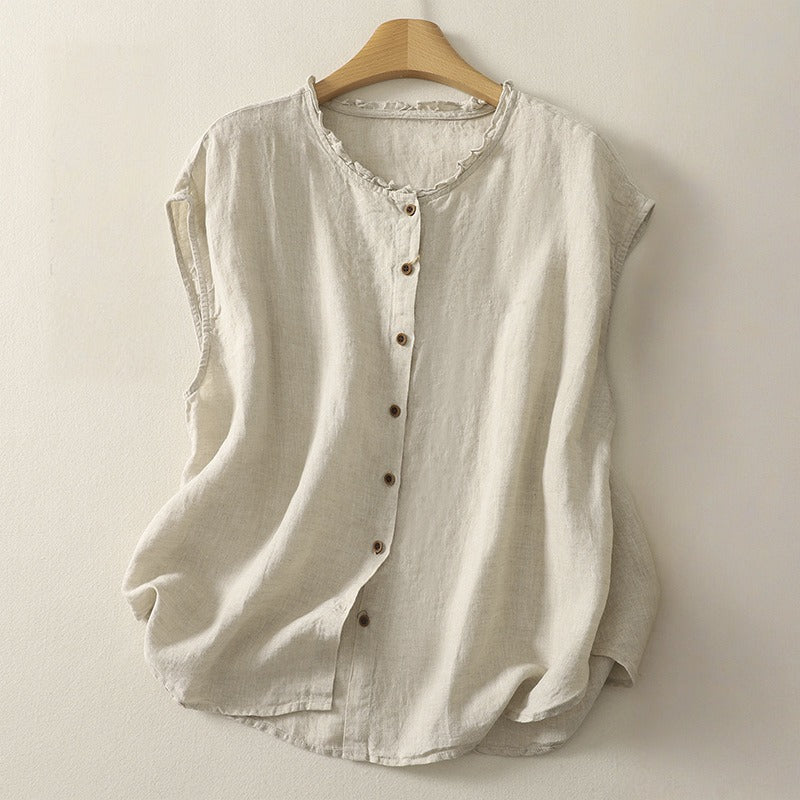 NINA LINEN  BLOUSE