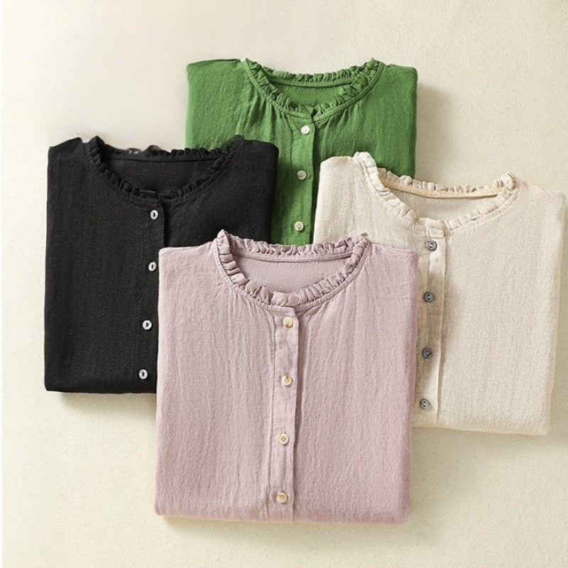 SERENA LINEN  BLOUSE