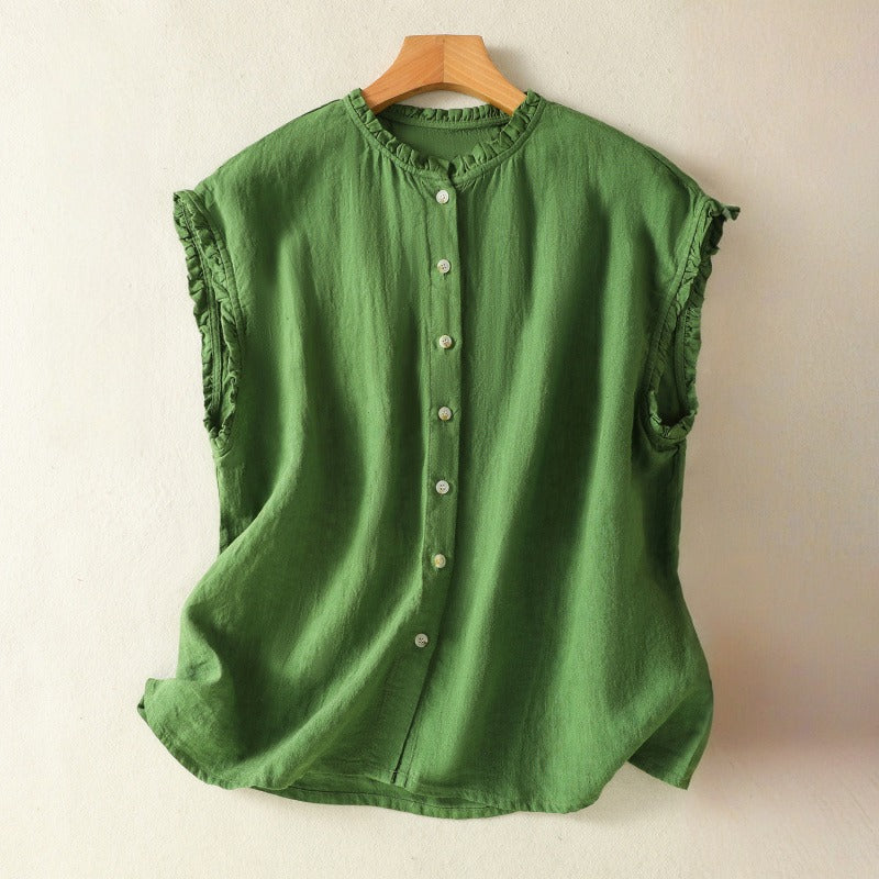 SERENA LINEN  BLOUSE