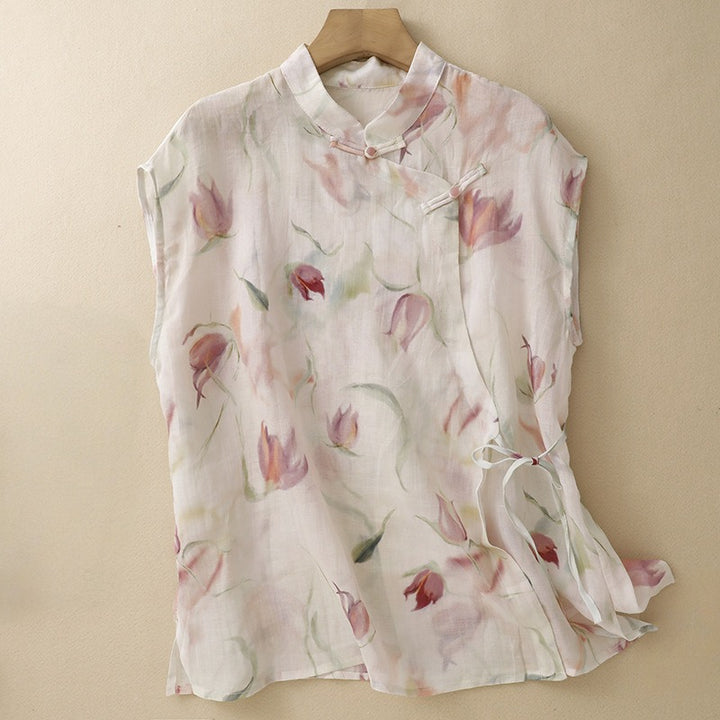 OLIVIA LINEN BLOUSE