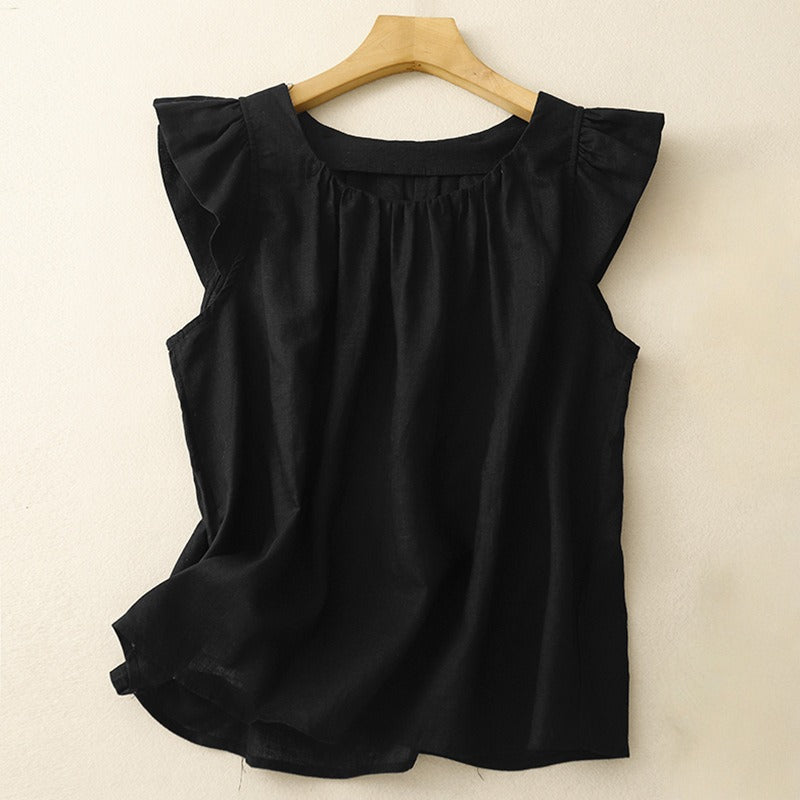 ADRIA LINEN TOP