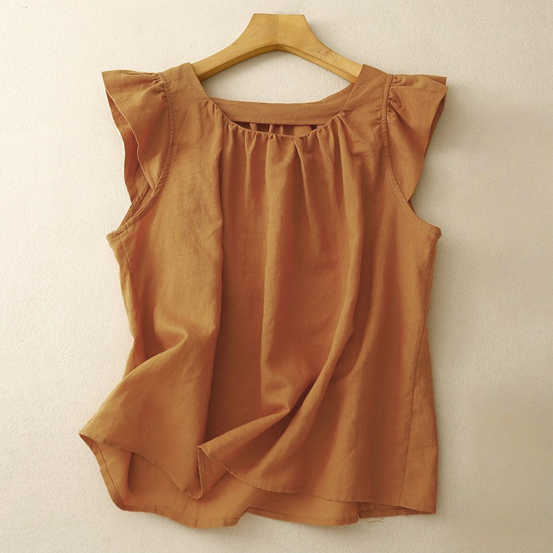 ADRIA LINEN TOP