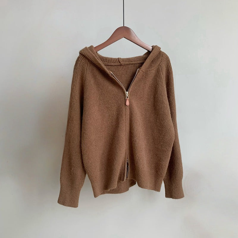 ELLA HOODED CARDIGAN