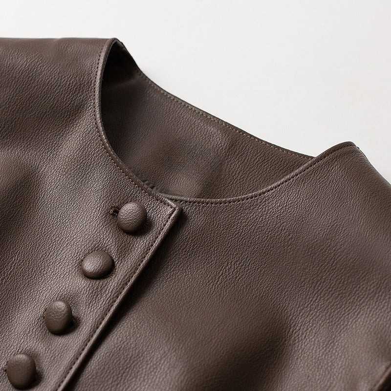 ANNA LEATHER VEST