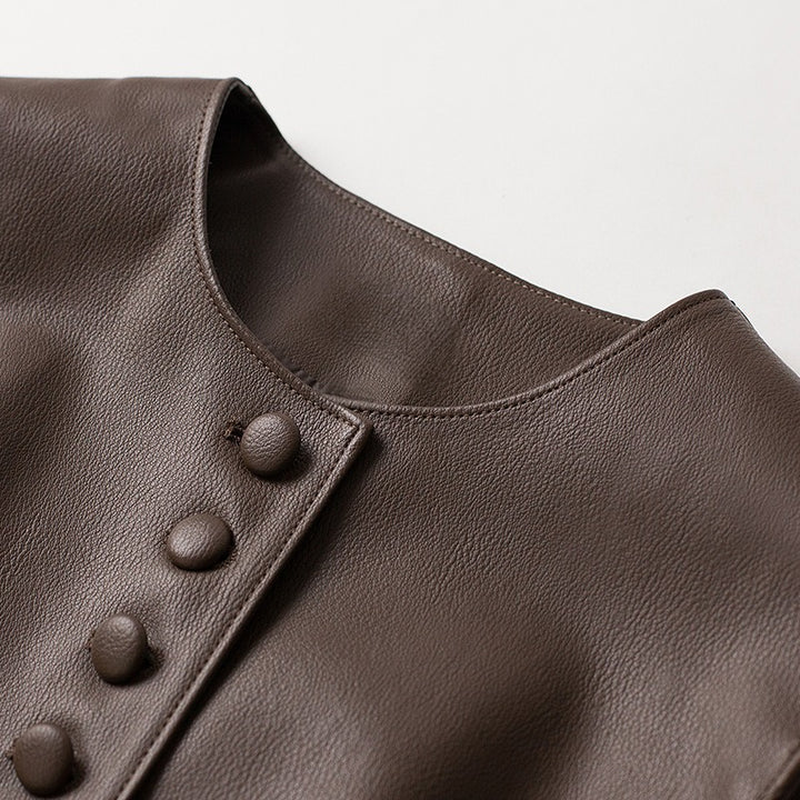 ANNA LEATHER VEST