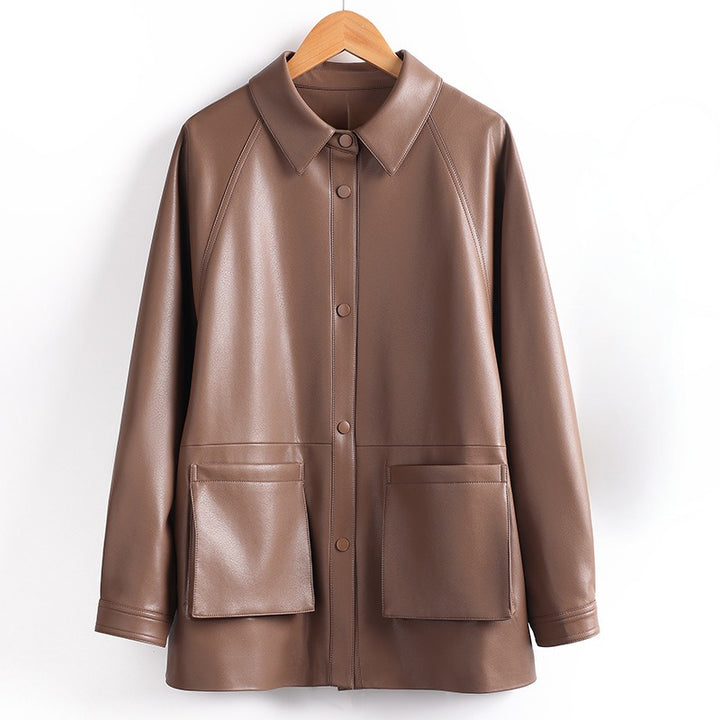 MELISSA™ GENUINE LEATHER  COAT
