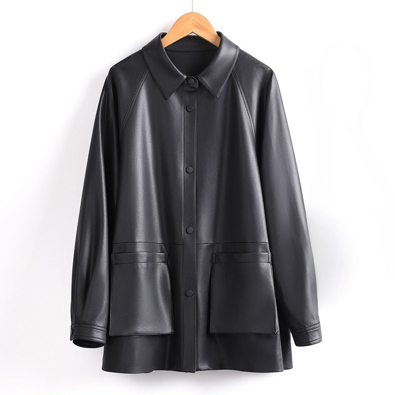 MELISSA™ GENUINE LEATHER  COAT