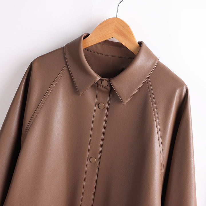 MELISSA™ GENUINE LEATHER  COAT