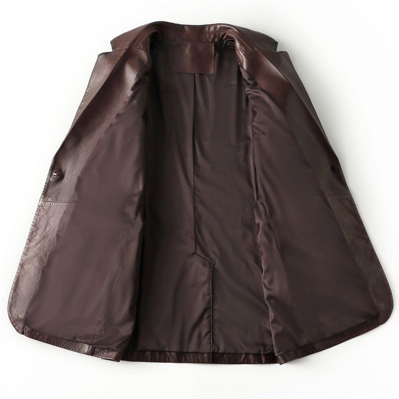 NATASHA™ GENUINE LEATHER BLAZER