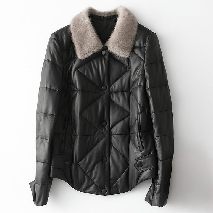 TINA™ GENUINE LEATHER COAT