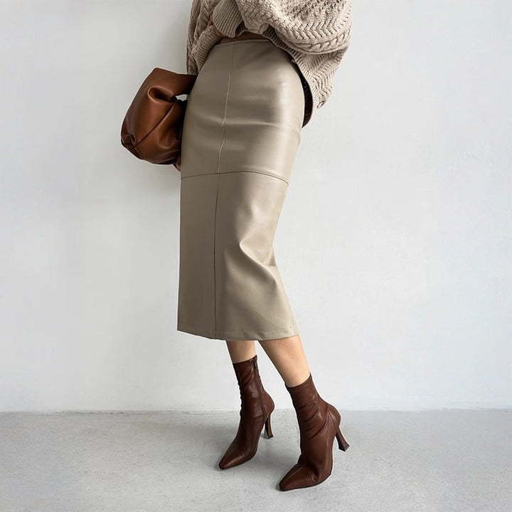 GIA™ LEATHER SKIRT