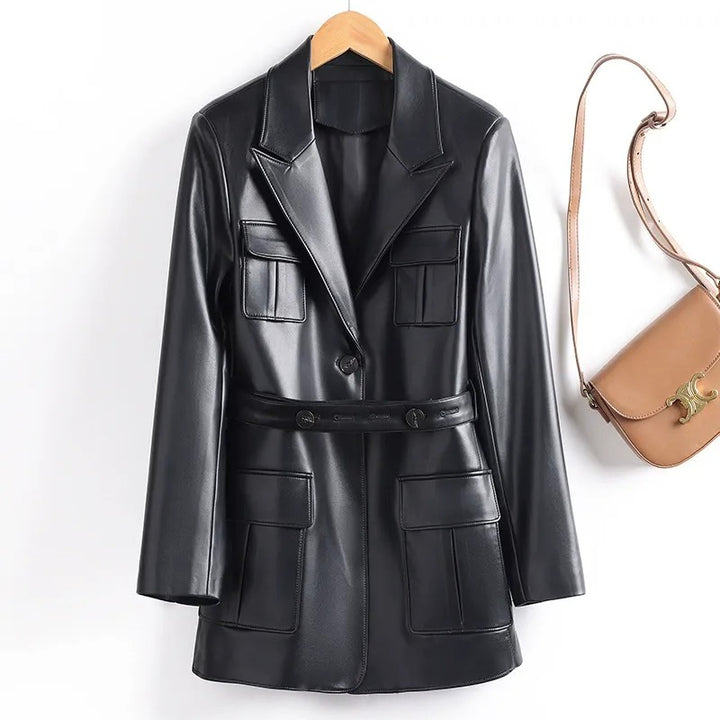 GIANNA™ LEATHER BLAZER
