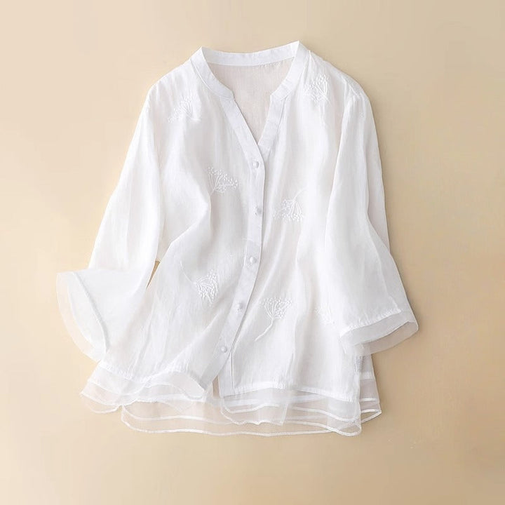 RISA LINEN BLOUSE