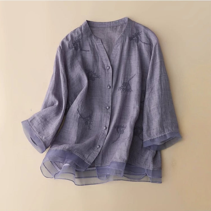 RISA LINEN BLOUSE