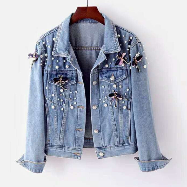 SCARLETT FLORAL DENIM JACKET