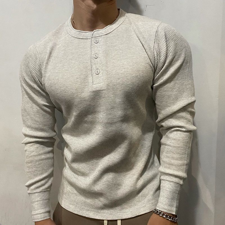 HENLEY MUSCLE SHIRT