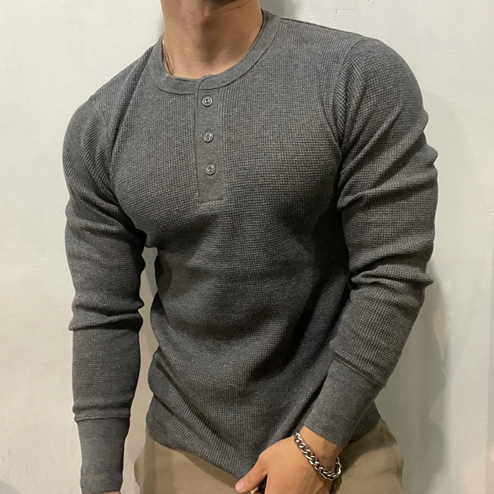 HENLEY MUSCLE SHIRT