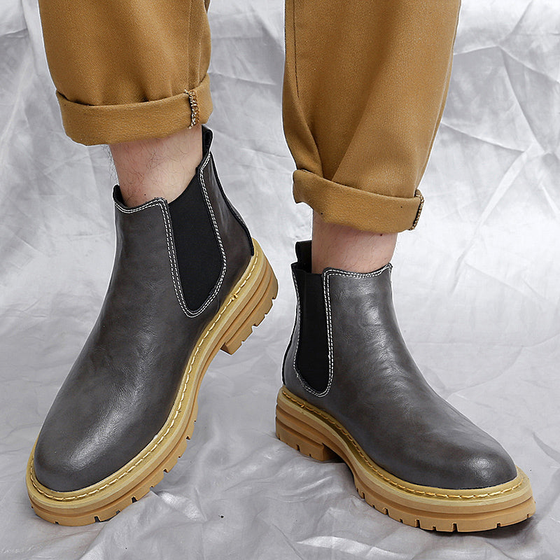 GENUINE LEATHER CHELSEA BOOTS