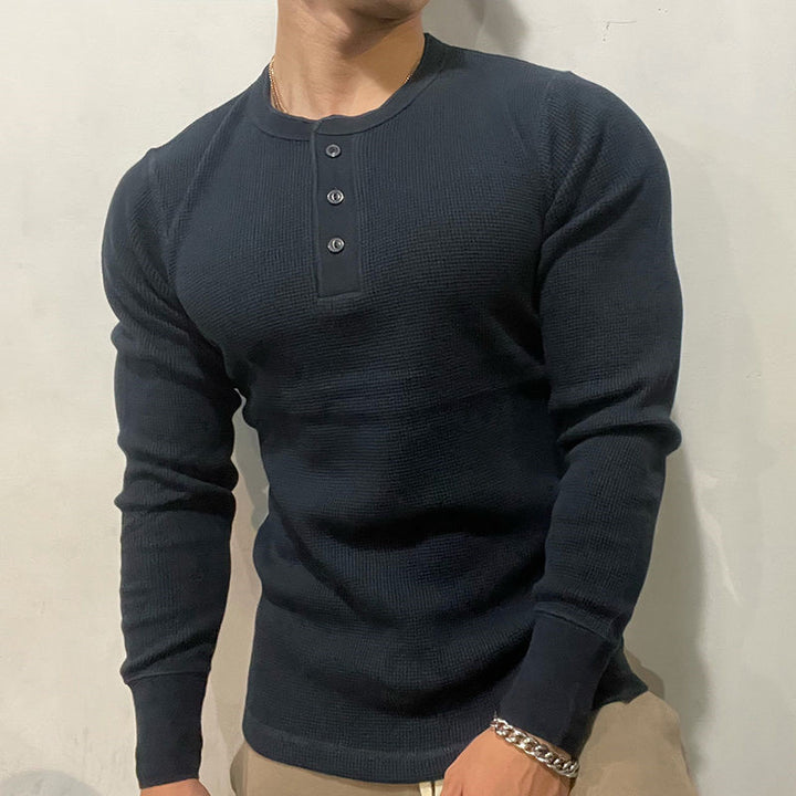 HENLEY MUSCLE SHIRT