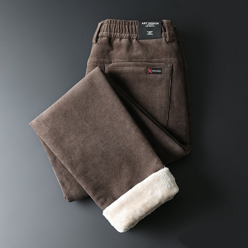 ULTRA-SOFT FLEECE-LINED CORDUROY PANTS