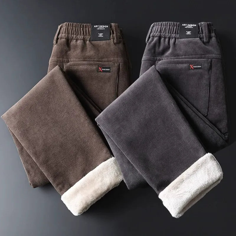 ULTRA-SOFT FLEECE-LINED CORDUROY PANTS