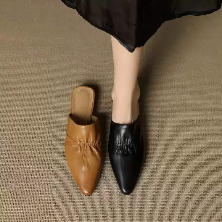 ANNA MARIA™ LEATHER MULES