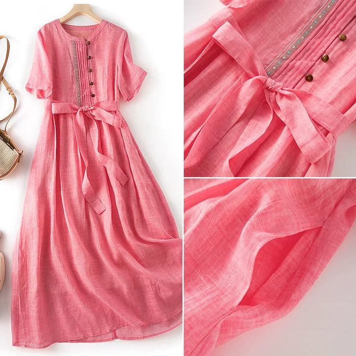 ANDREA LINEN DRESS