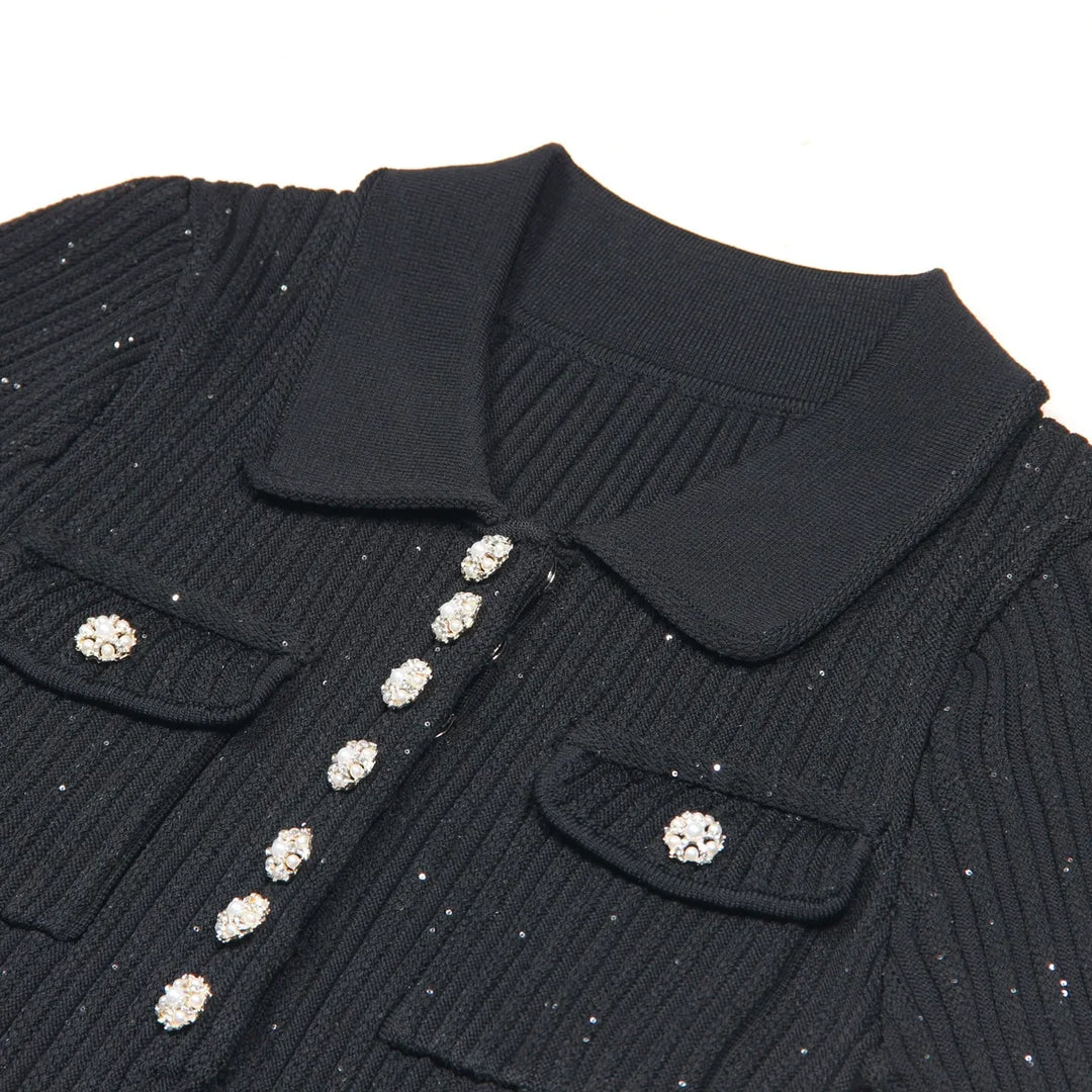 CELESTE™ BUTTON MINI DRESS