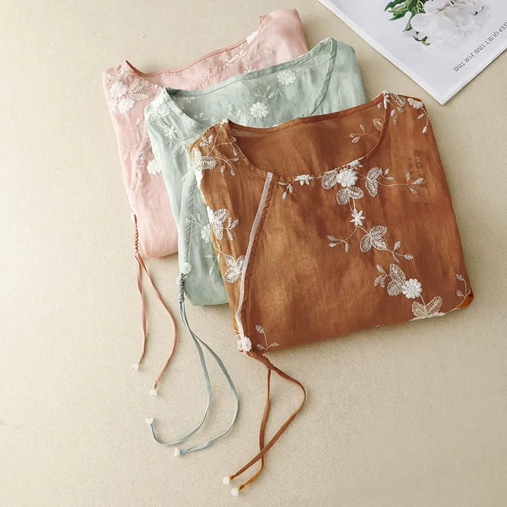 ERIN LINEN BLOUSE