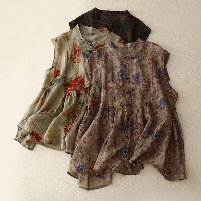 HAZEL LINEN TOP