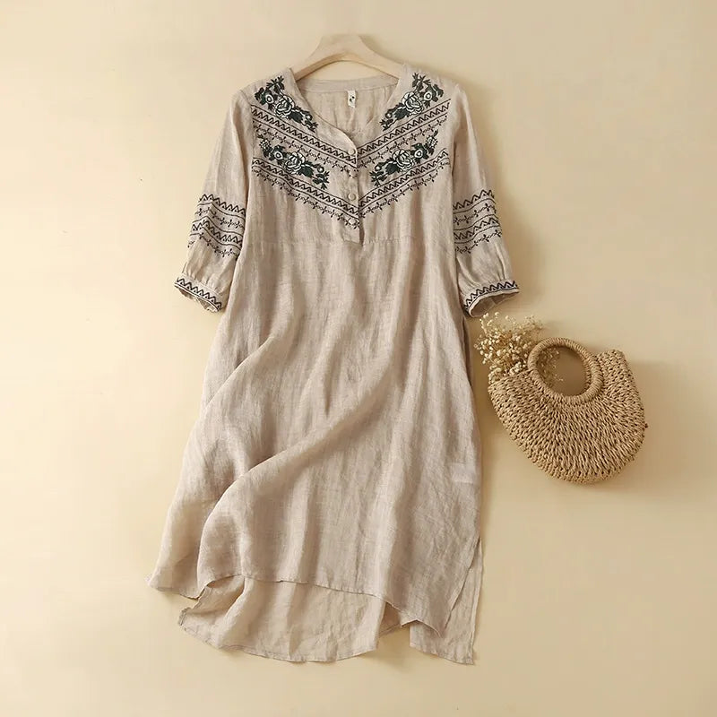 SELENA LINEN DRESS