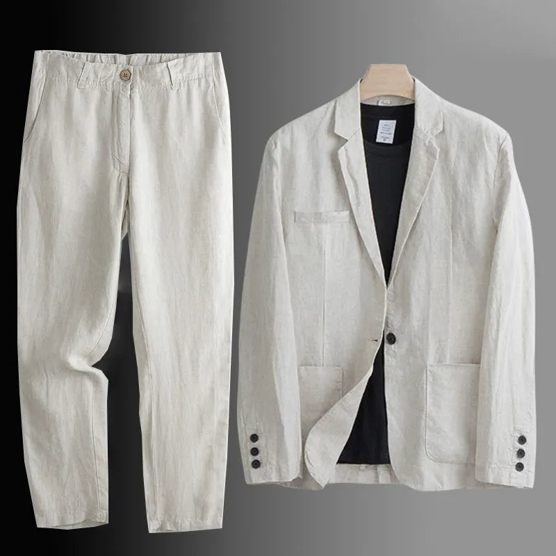 COASTAL LINEN SUIT SET