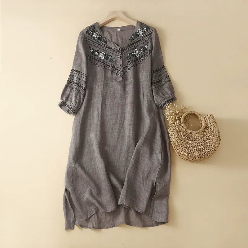 SELENA LINEN DRESS