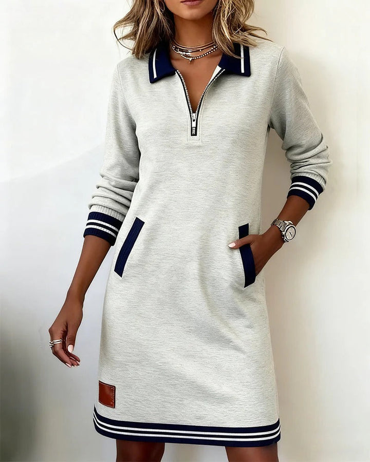 DEBORAH | LONG SLEEVE COTTON DRESS