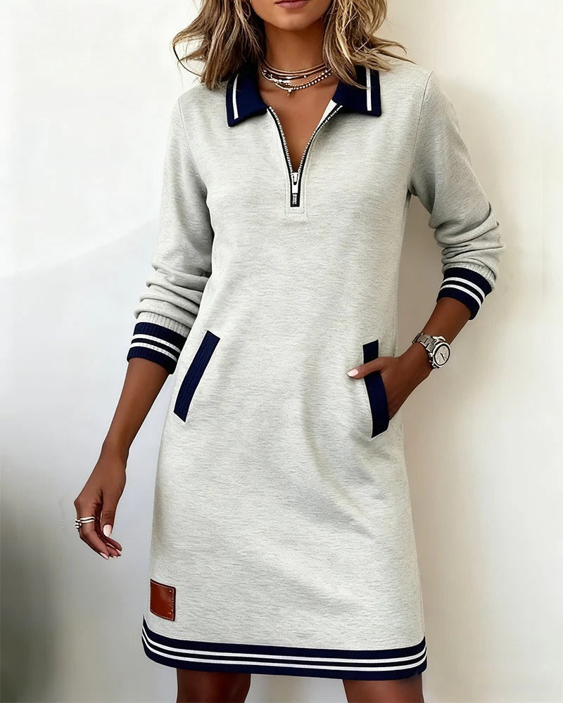 DEBORAH | LONG SLEEVE COTTON DRESS