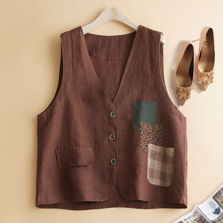CAROLINE LINEN VEST