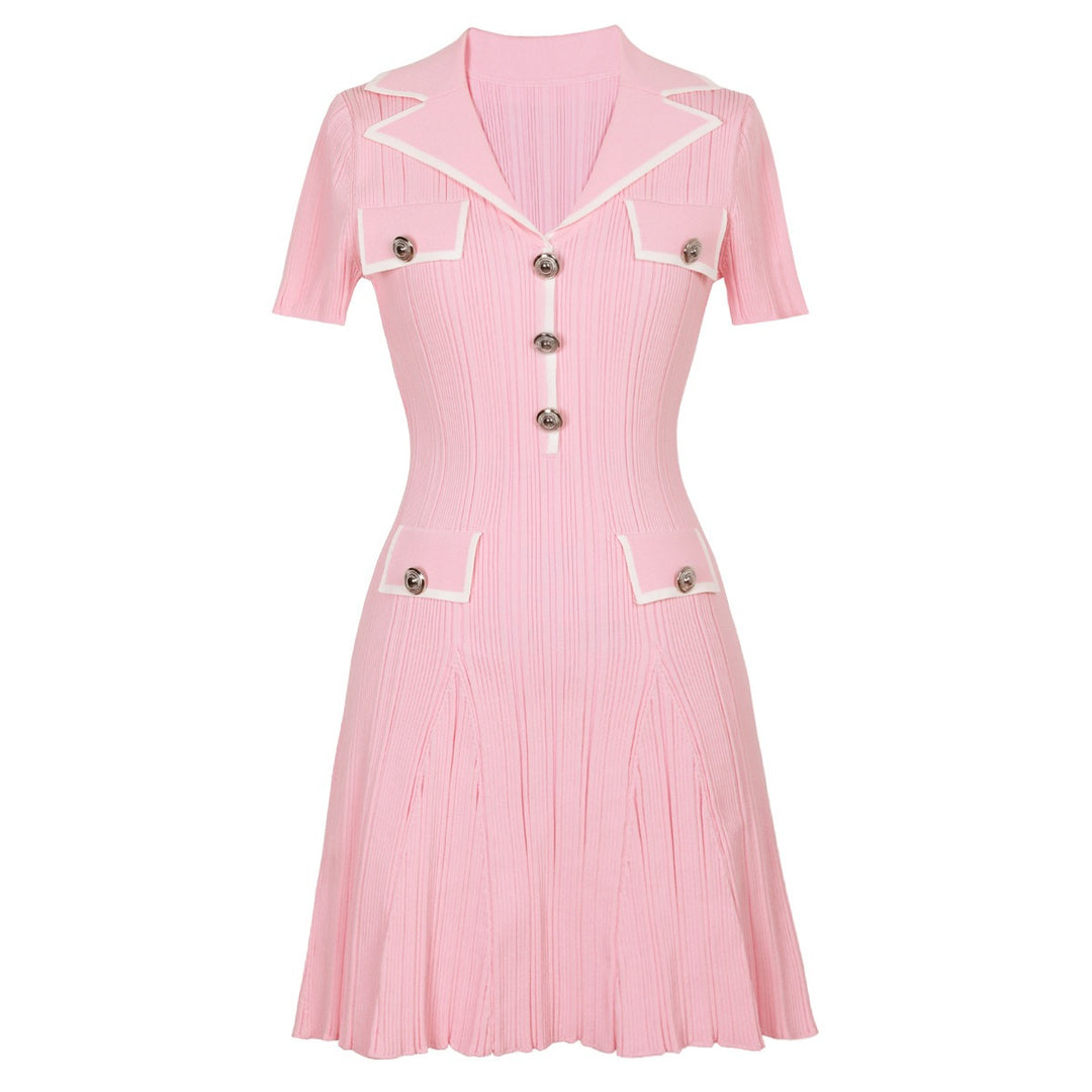 ALENA™ BUTTON MINI DRESS