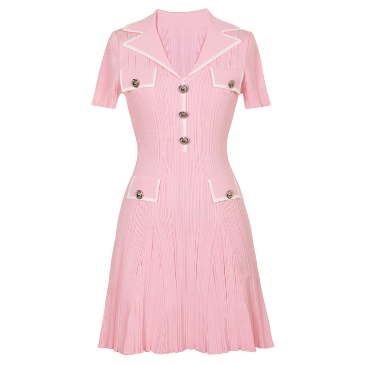 ALENA™ BUTTON MINI DRESS