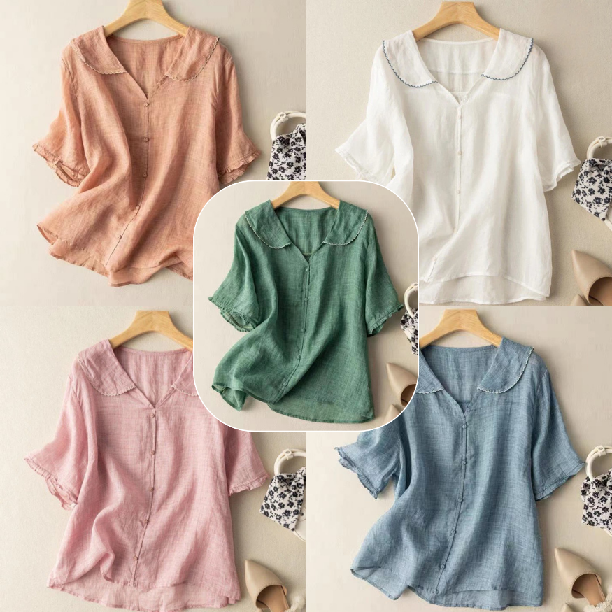 ADELE LINEN BLOUSE