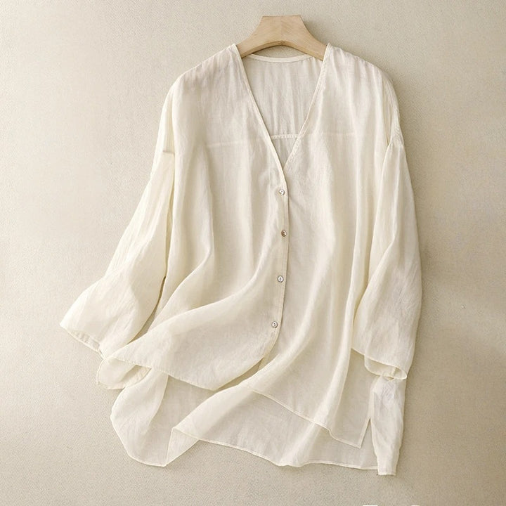 PETRA LINEN BLOUSE