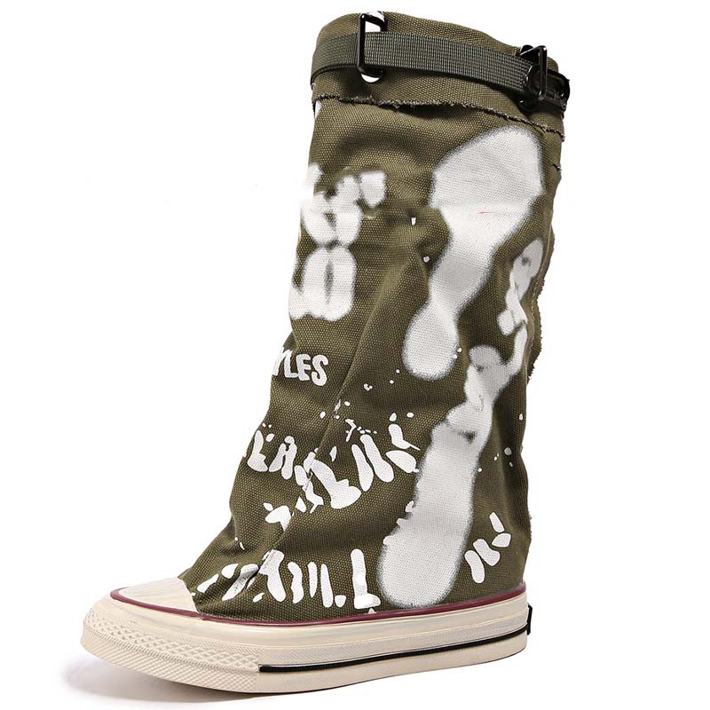 MELODY GRAFFITI CANVAS BOOTS